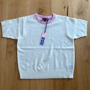 No Name Phoebe Short Sleeve Cashmere Top